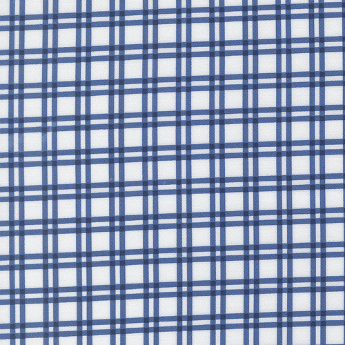 Blueprint White Navy 55332 26 Plaid Checks & Plaids Quilting Fabric