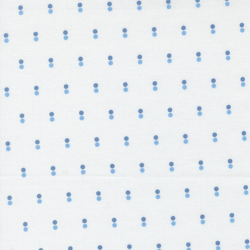 Blueprint White Harbor 55334 11 Dots Quilting Fabric