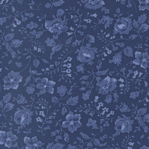 Blueprint Navy 55338 16 Vineyard Florals Quilting Fabric