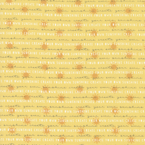 Shine Sun 55671 24 Sunshine Text & Words Patchwork Fabric