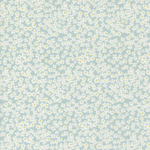 Shine Sky 55672 12 Bloom Small Floral Patchwork Fabric