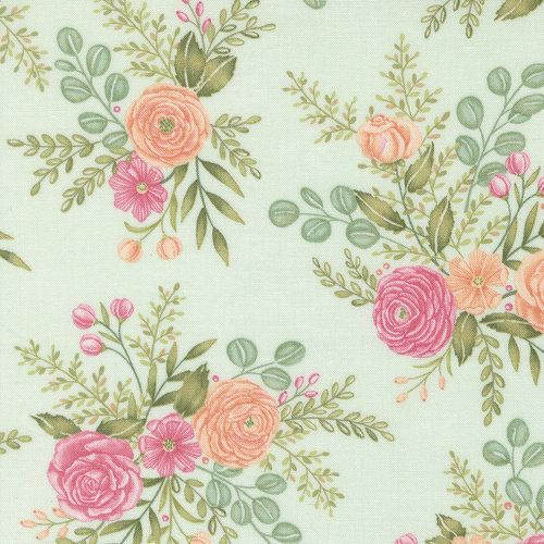 Kindness Mist 56150 18 Rose Garden Florals Quilting Fabric