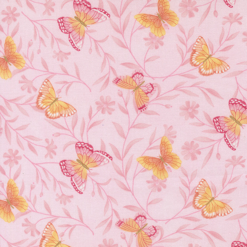 Kindness Blush 56151 15 Butterflies Novelty Quilting Fabric
