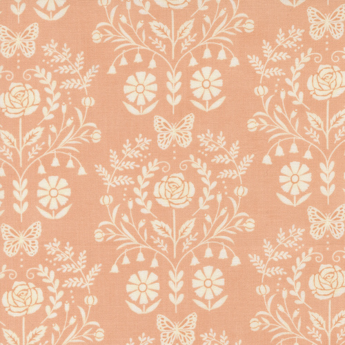 Kindness Coral 56152 24 Kindness Damask Quilting Fabric