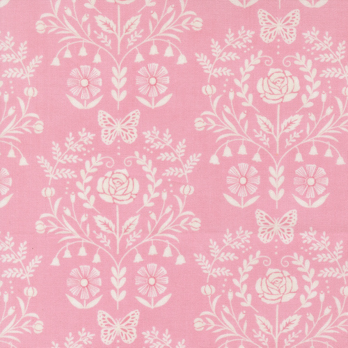 Kindness Rose Pink 56152 27 Kindness Damask Quilting Fabric