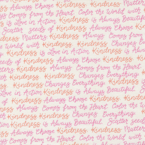 Kindness Dogwood 56153 11 Kind Words Text & Words Quilting Fabric