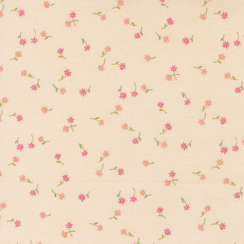 Kindness Peach 56154 12 Fluttering Flowers Ditsy Quilting Fabric