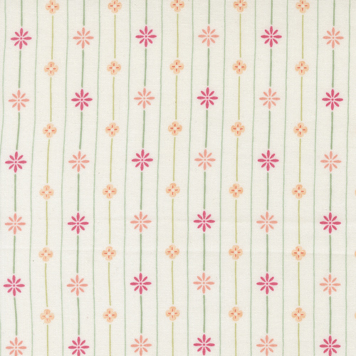 Kindness Dogwood 56156 11 Petals In The Wind Stripes Floral Quilting Fabric