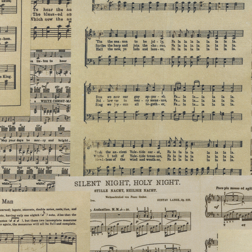 Christmas Faire Sheet Music M739721 Quilting Fabric