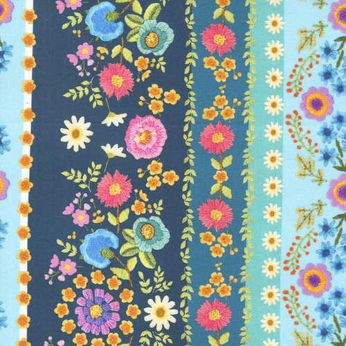 Vintage Soul Horizon 7431 14 Crewel Bands Floral Embroidery
