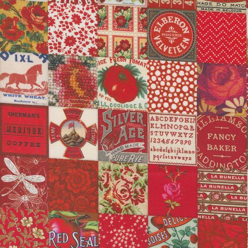 Curated In Color Red 7461 12 Patchwork Patchwork Fabric
