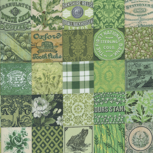 Curated In Color Green 7461 15 Patchwork Patchwork Fabric