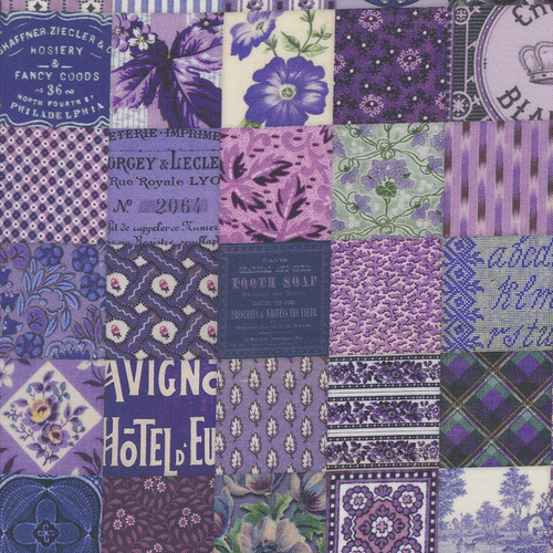 Curated In Color Purple 7461 17 Patchwork Patchwork Fabric