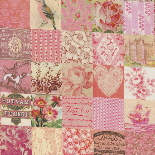 Curated In Color Pink 7461 18 Patchwork Patchwork Fabric