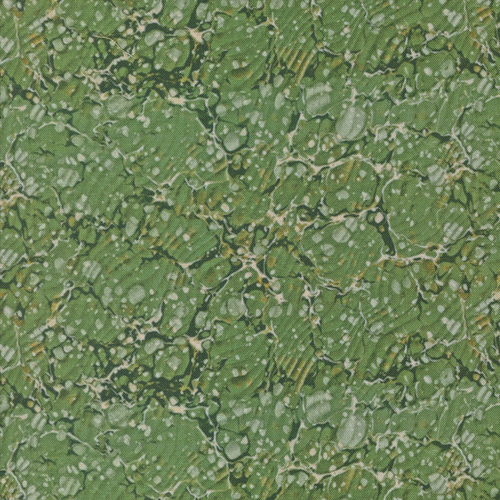 Curated In Color Green 7462 15 Marbles Blenders Patchwork Fabric