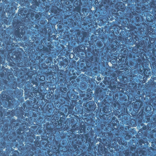 Curated In Color Blue 7462 16 Marbles Blenders Patchwork Fabric