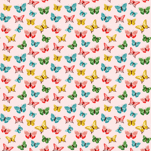 Matilda Aunt Bea Pink MA25108 Quilting Fabric