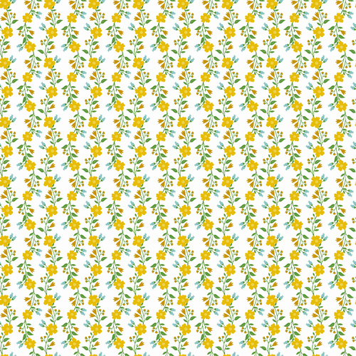 Matilda Pearl Yellow MA25113 Quilting Fabric