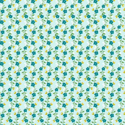 Matilda Pearl Blue MA25115 Quilting Fabric