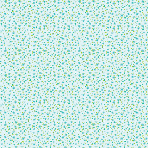 Market Day Tiny Flowers  Teal MK24470 Quilting Fabric