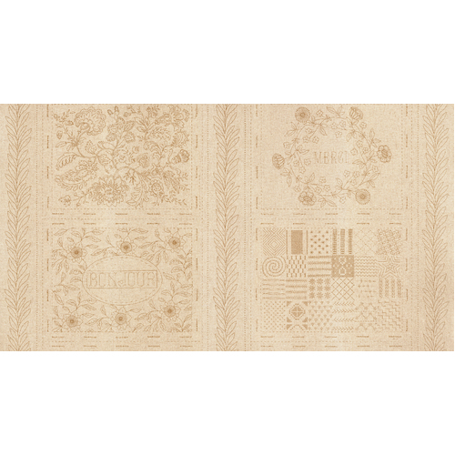Broderie Bonheur De Jour Roche ML1391915 Linen Stitchery Panel