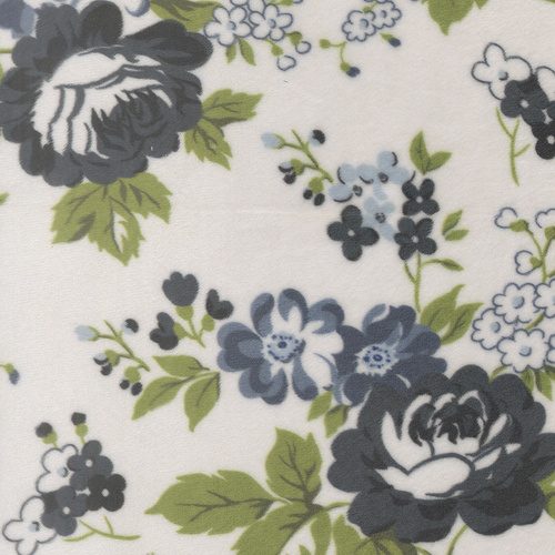 Nantucket Summer Cuddle 55270 11QC Cottage Small Floral Cream Blue Cuddle Fabric