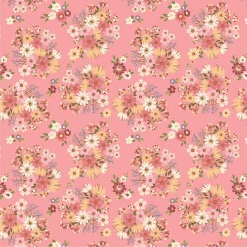 Nature Sings NS24101 Send Her Flowers Pink Quilting Fabric