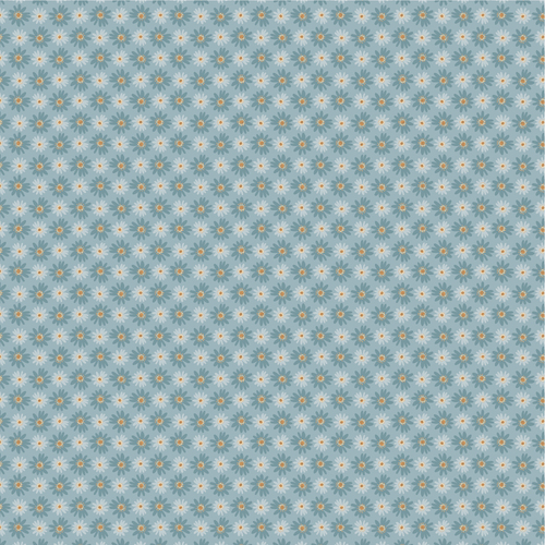 Nature Sings NS24107 Daisy Bunch Blue Quilting Fabric