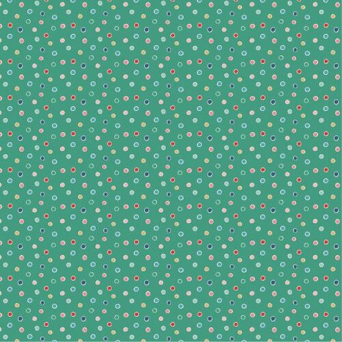 Oh What Fun! Snow Dots Green OF23313 Quilting Fabric 
