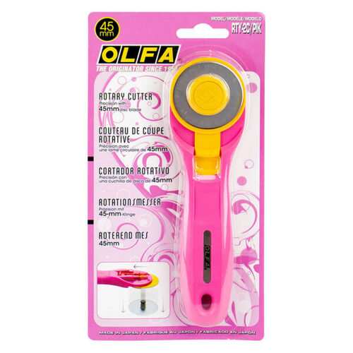 Olfa Rotary Cutter 45 mm RTY-2/C Pink