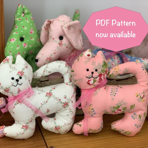 Barney Bessie Ben & Bunny Softies PDF Pattern
