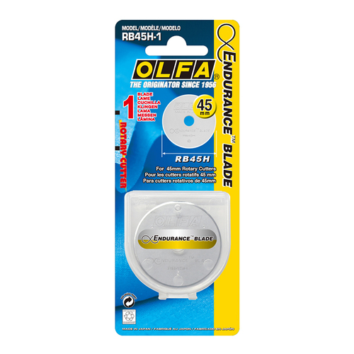 Olfa 45mm RB45H-1 Endurance Replacement Rotary Cutter Blade