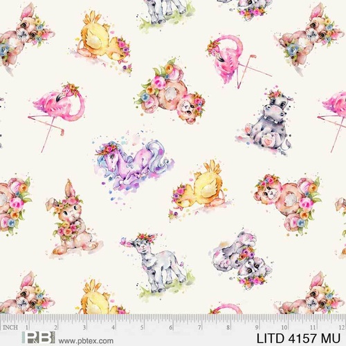Little Darlings PB4157MU by Sillier than Sally Designs Quilting Fabric