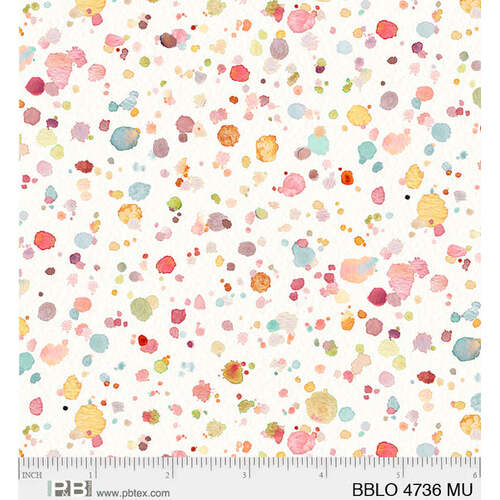 Boots & Blooms PB4736MU Paint Spots Quilting Fabric