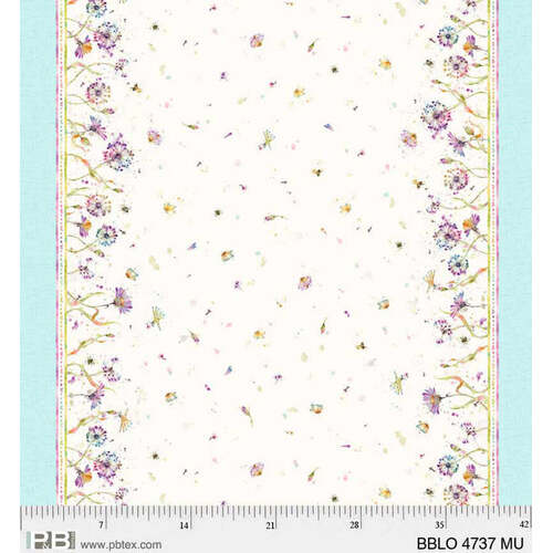 Boots & Blooms PB4737MU Multi Double Border Quilting Fabric