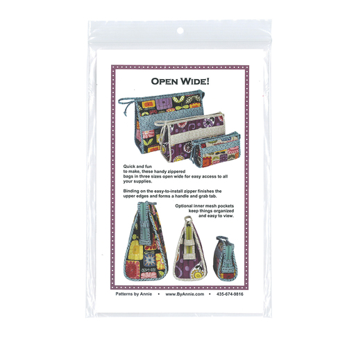 By Annie Patterns - Open Wide Zipper Pouch 2.0