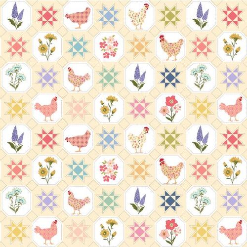 Prairie Sisters Homestead PH23417 Quilted Countryside Yellow