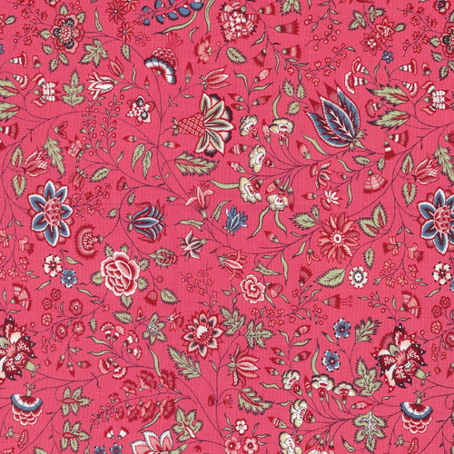 Petra Prins Dutch Heritage Surat PP1025 Raspberry Quilting Fabric 