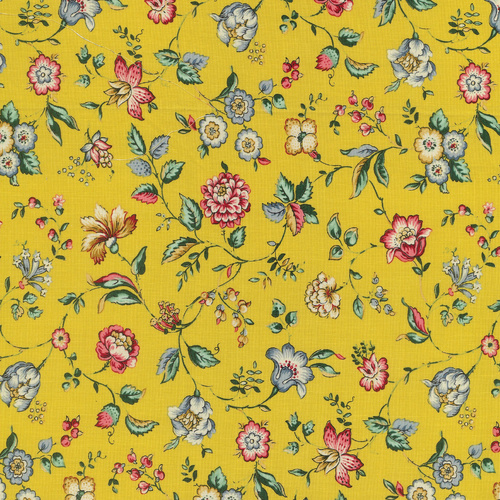 Petra Prins Dutch Heritage Spring Garden PP2044 Teal Quilting Fabric 