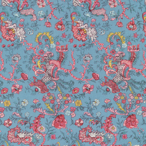 Petra Prins Dutch Heritage Indira  PP2051 Lt Blue Quilting Fabric 