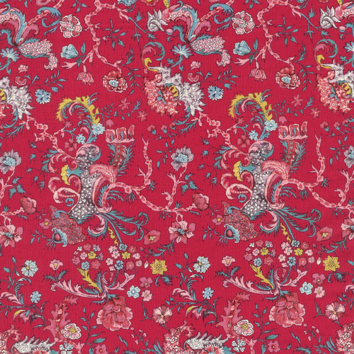Petra Prins Dutch Heritage Indira PP2051 Red Quilting Fabric