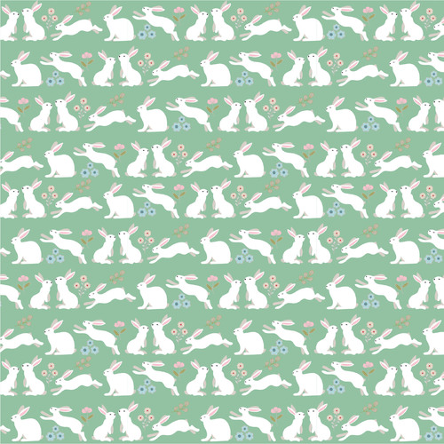 Poppies Patchwork Club PP23614 Peter Rabbit Mint
