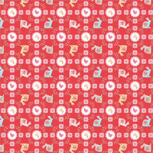 Poppies Patchwork Club PP23618 Flopsy & Mopsy Red