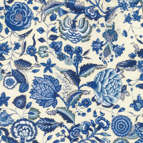 Petra Prins Dutch Heritage Chintz 5000 PP5000 China Blue Quilting Fabric 