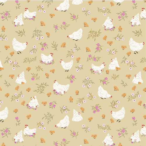 Primrose & Parsley Nesting Sage PR26839 Quilting Fabric