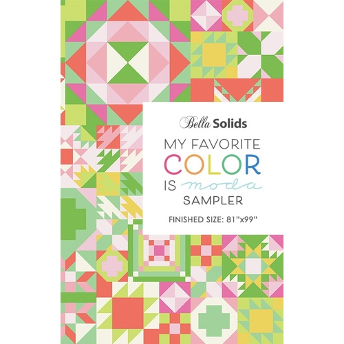 My Favourite Colour is Moda Pattern Booklet 2021 Sew-a-long