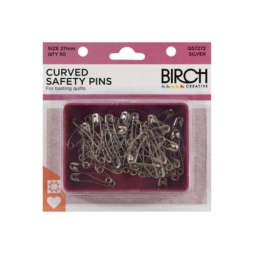 Birch Pins Safety Steel Curved 27mm 