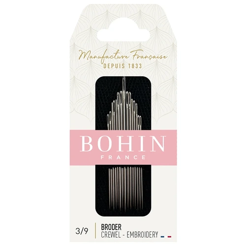 Bohin Embroidery Needle Assorted NO 3/9  (X 15 needles) QB00768