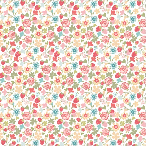 Rosy Cheeks Hello White RC25240 Patchwork Fabric 
