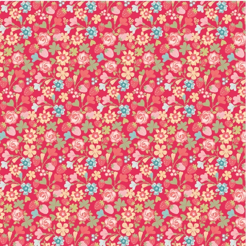 Rosy Cheeks Hello Red RC25242 Patchwork Fabric 